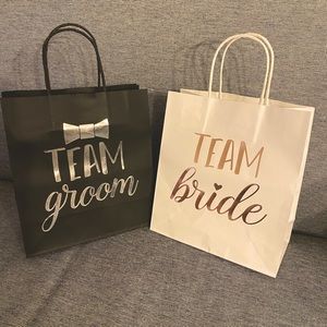 Wedding: Team Bride(10) & Team Groom(10) gift bags